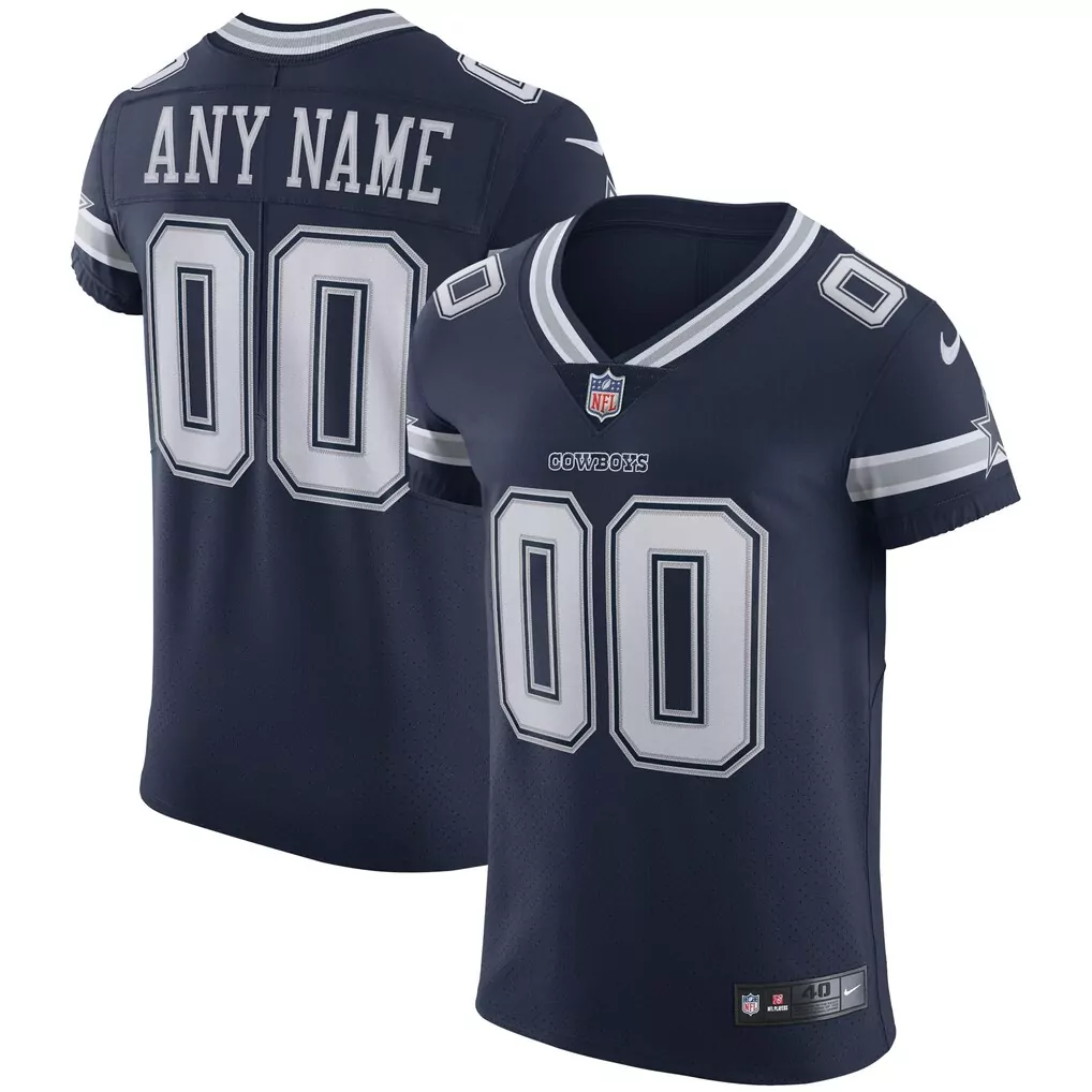 dallas cowboys nike vapor elite custom jersey navy 1