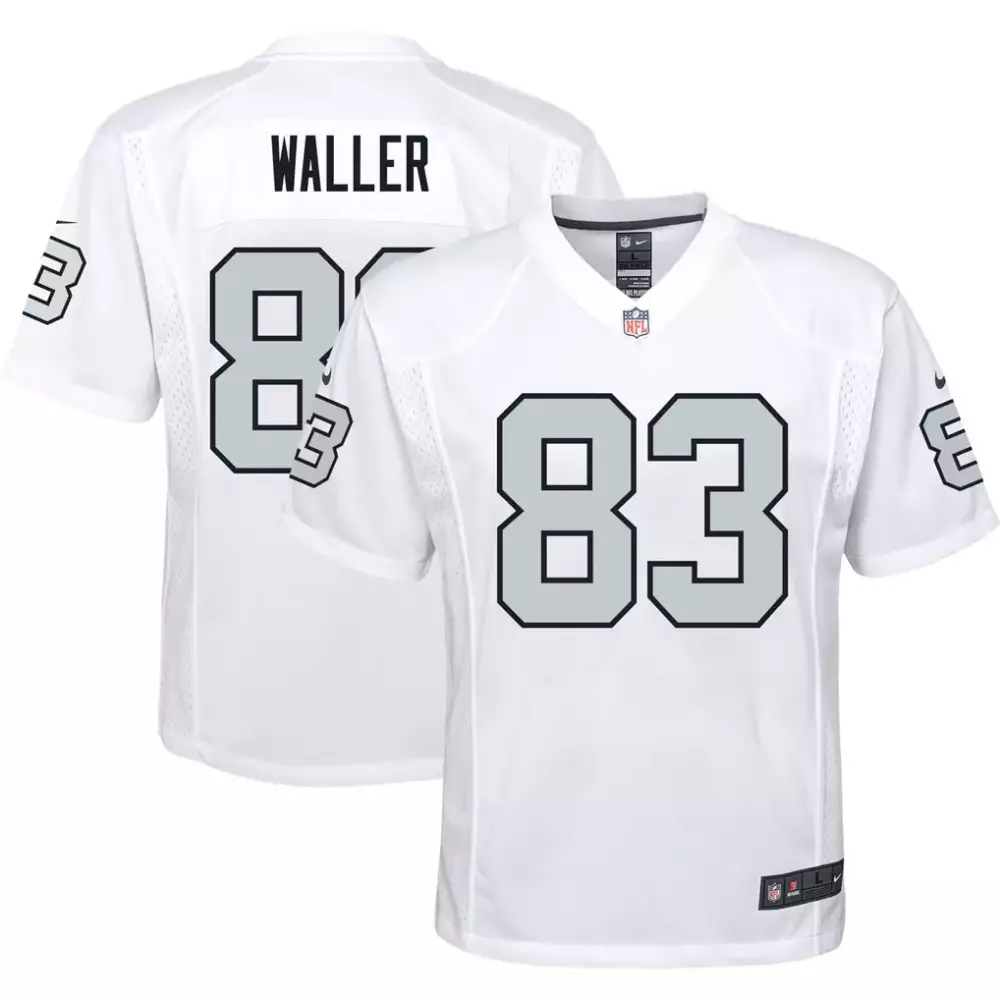 Darren Waller Las Vegas Raiders Nike Women's Atmosphere Fashion Game Jersey | Gray Stitched Fan Gear | For Men, Women & Youth