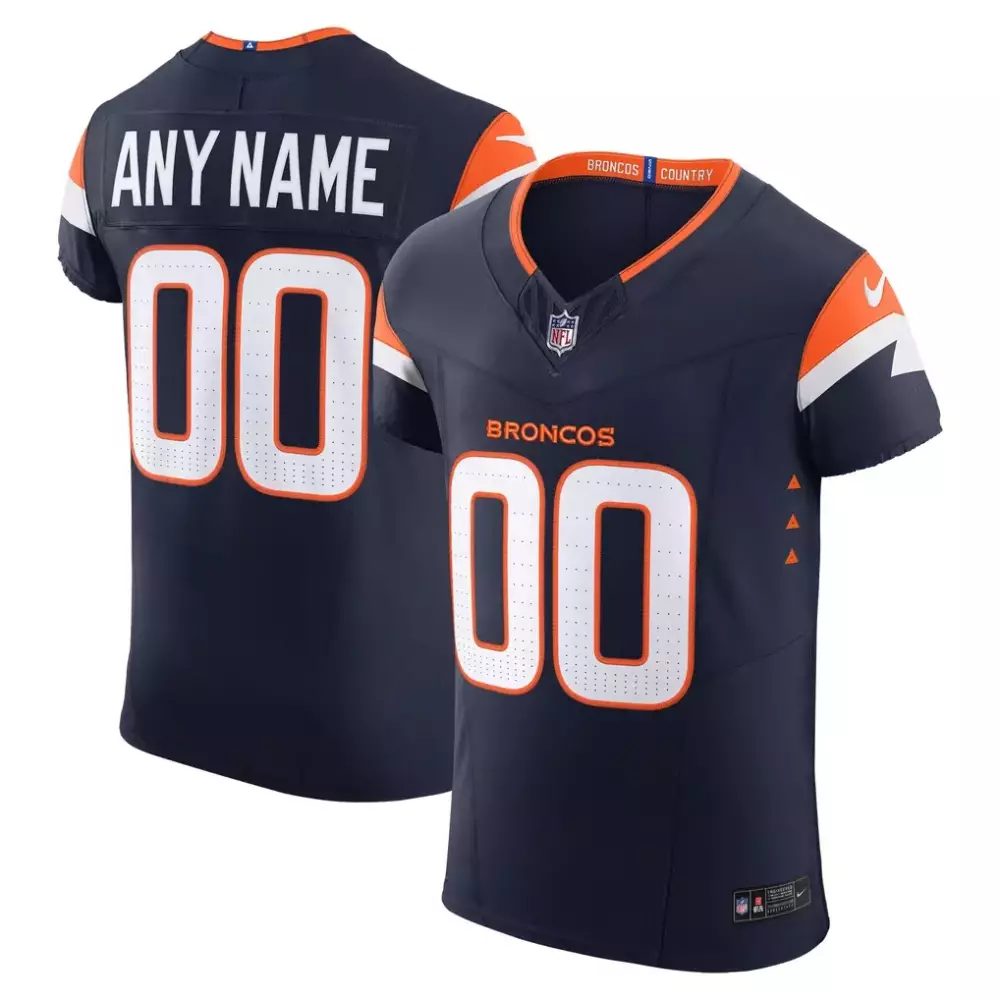 Denver Broncos Nike Alternate Vapor F U S E Elite Custom Jersey | Navy | Limited Edition Fan Gear for Men, Women & Youth