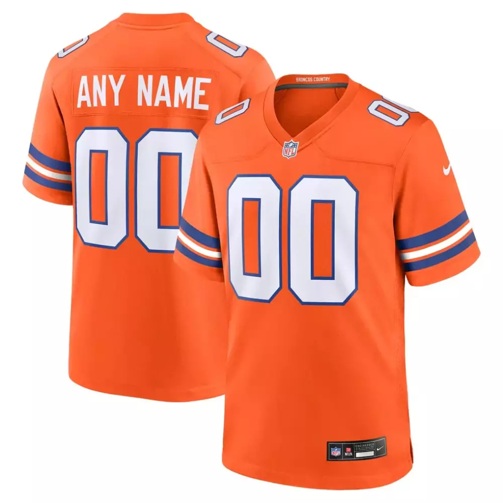 Denver Broncos Nike Alternate Vapor F U S E Elite Custom Jersey | Navy | Limited Edition Fan Gear for Men, Women & Youth