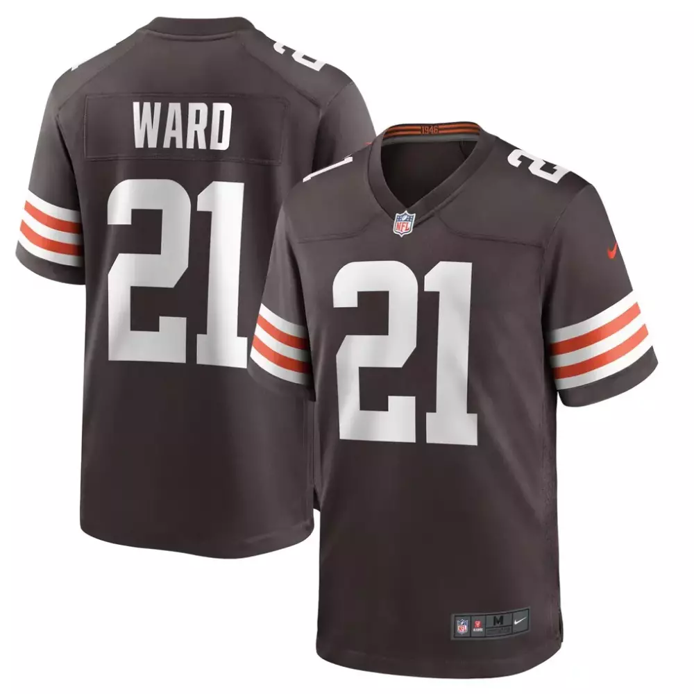 Denzel Ward Cleveland Browns Nike Player Game Jersey | Stitched Brown Fan Gear | For Men, Women & Youth