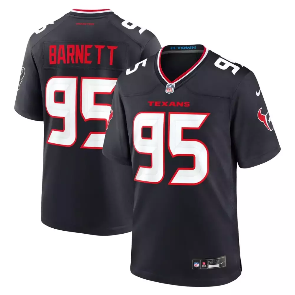 Derek Barnett Houston Texans Nike Team Game Jersey | Navy Color | Stitched Fan Gear | For Men, Women & Youth