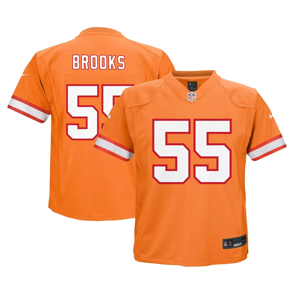 derrick brooks tampa bay buccaneers nike infant alternate player game jersey orange