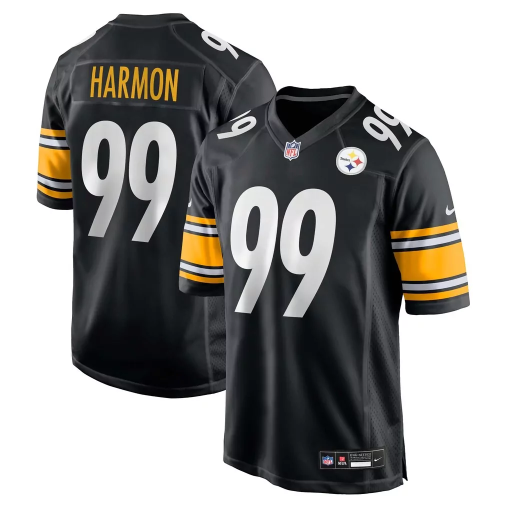 dean lowry pittsburgh steelers nike game jersey black