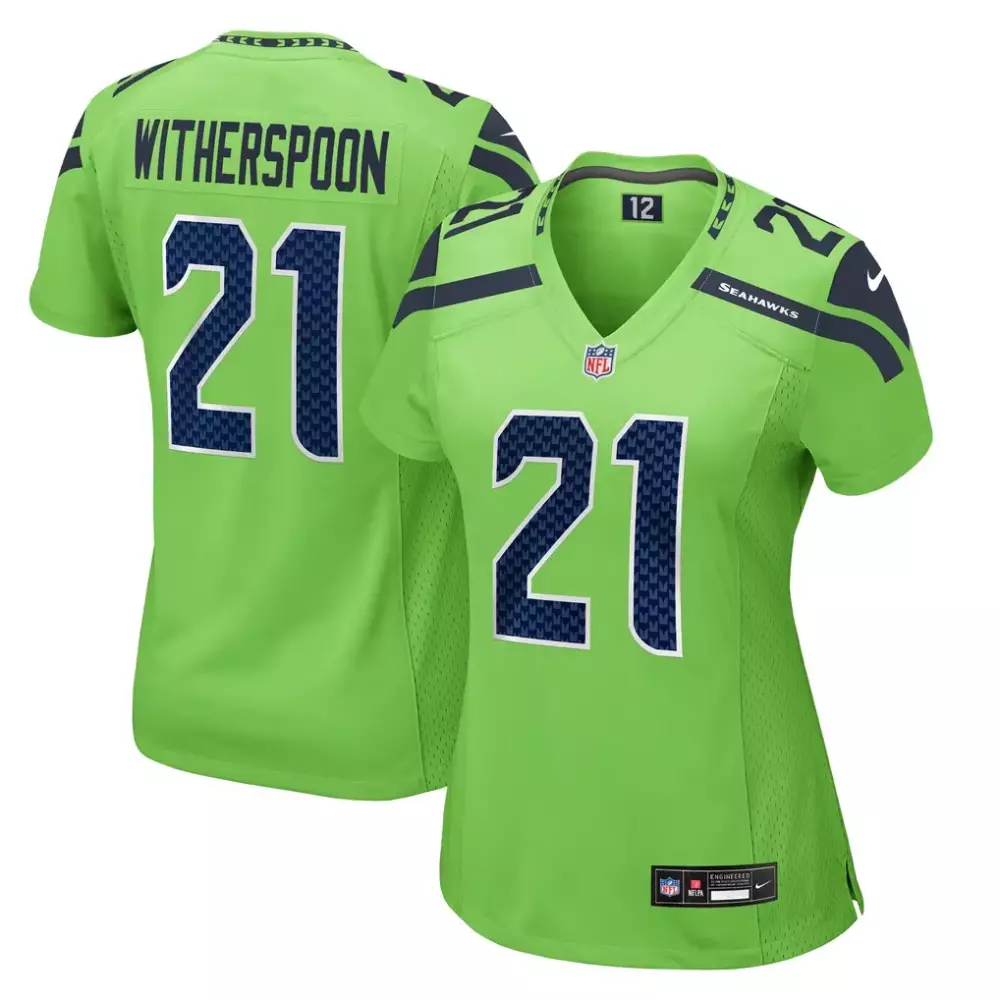 Devon Witherspoon Seattle Seahawks Nike Women's 2025 Rivalries Collection Game Jersey | Wolf Gray Stitched Fan Gear | For Men, Women & Youth
