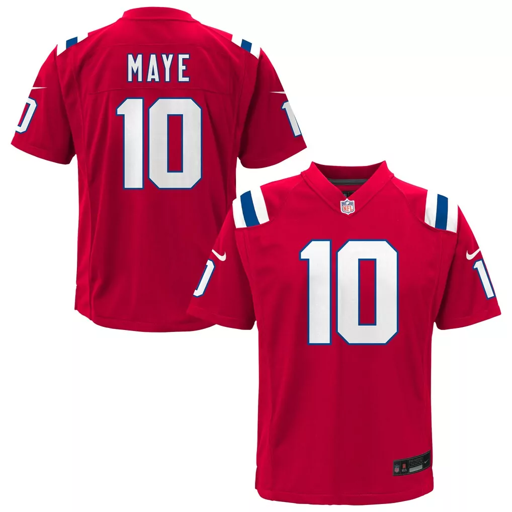 drake maye new england patriots nike women s player game jersey navy