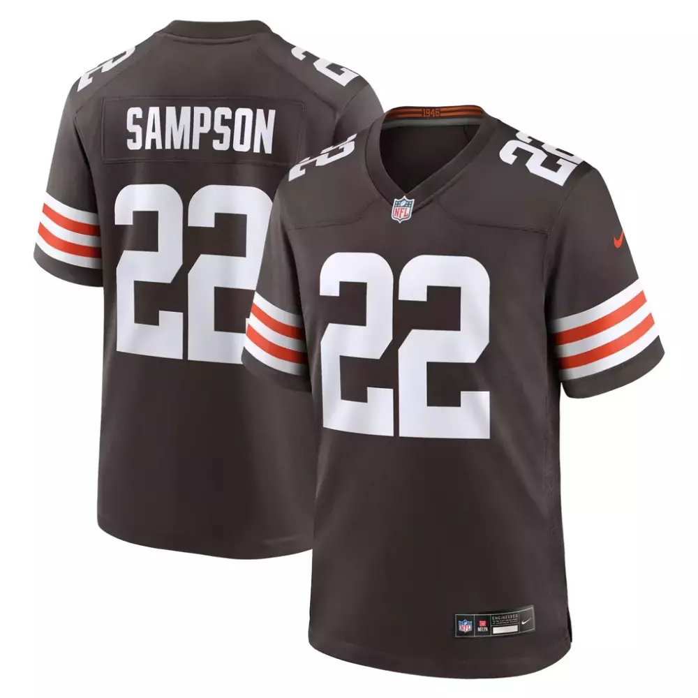 Dylan Sampson Cleveland Browns Nike Team Game Jersey | Classic Brown Design | Fan Gear for Game Day | For Men, Women & Youth