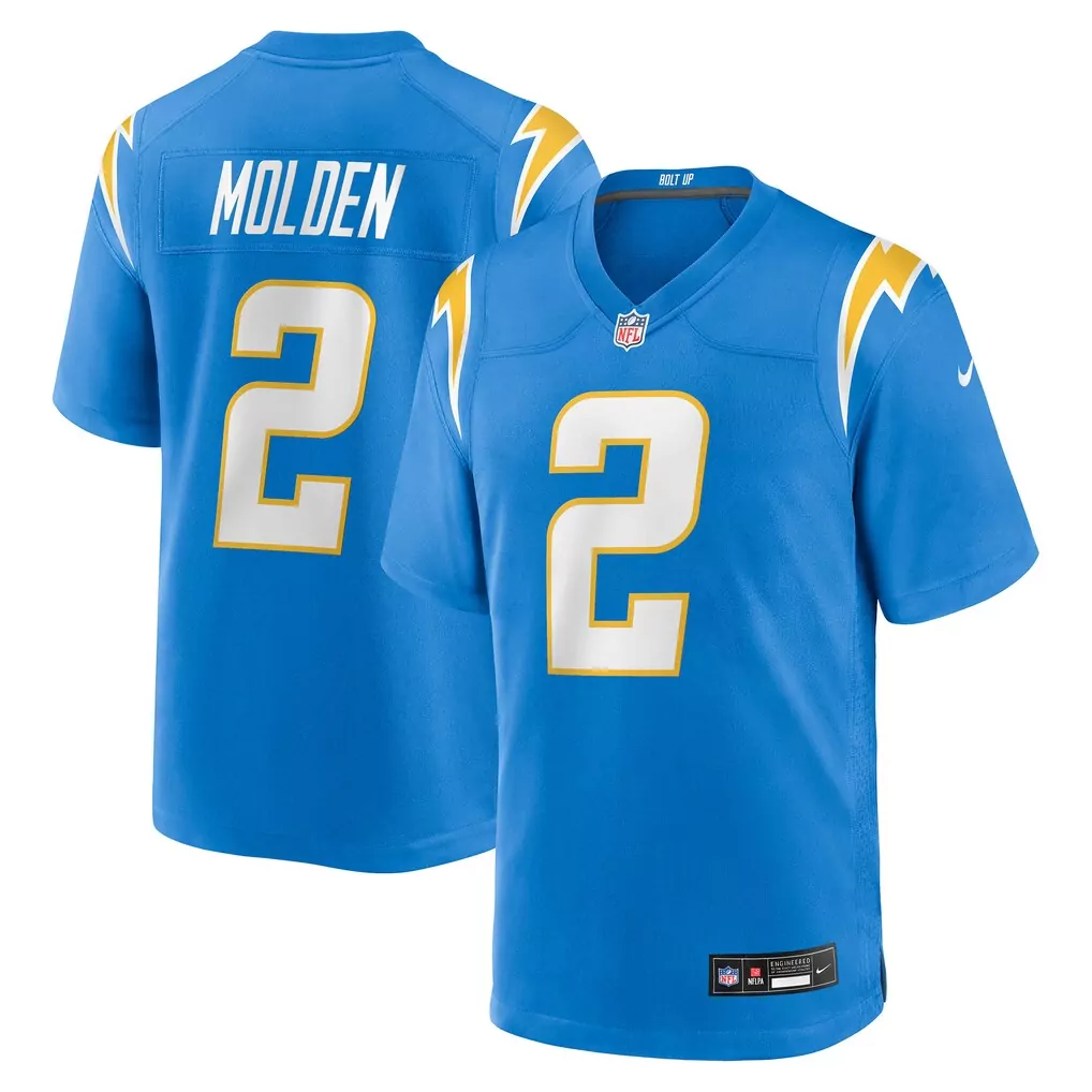 ekeler 30 los angeles chargers white gold all stitched vapor jersey 2023 women s