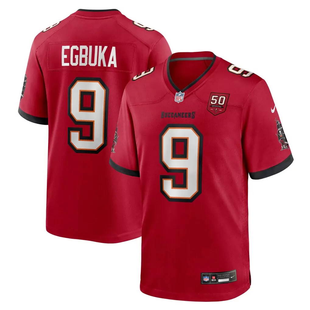 emeka egbuka tampa bay buccaneers nike team game jersey red 1
