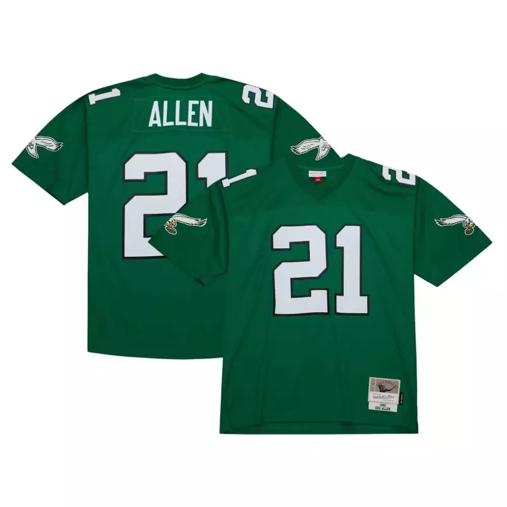 Eric Allen Philadelphia Eagles Mitchell & Ness Legacy Replica Jersey | Kelly Green Fan Gear | For Men, Women & Youth