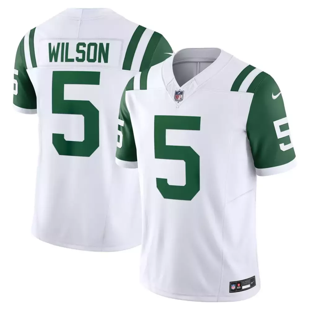 garrett wilson new york jets nike alternate vapor f u s e limited jersey legacy black