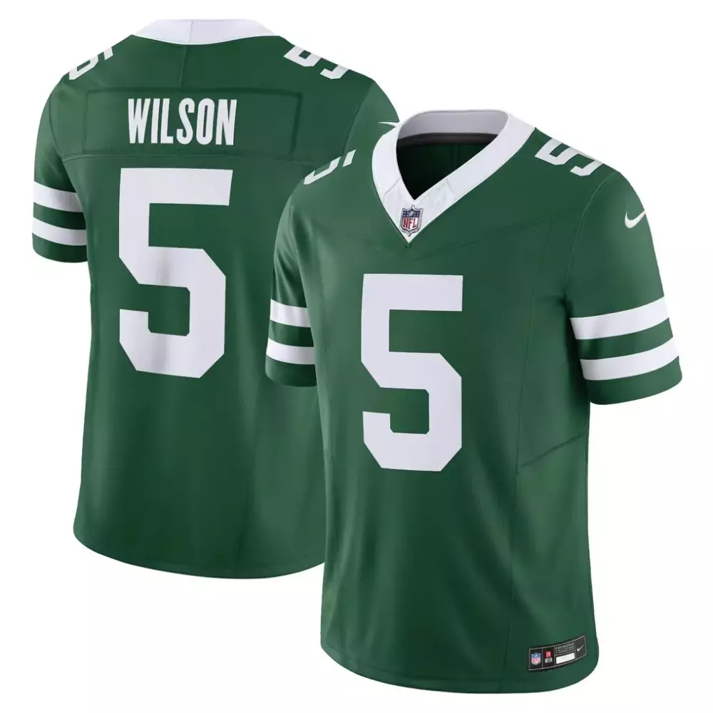 garrett wilson new york jets nike newborn infant game romper jersey legacy green