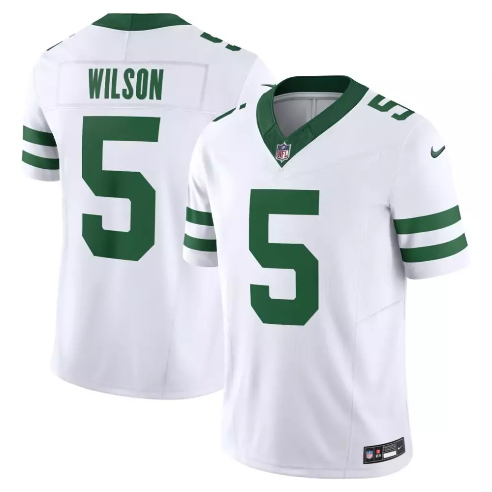garrett wilson new york jets nike vapor f u s e limited jersey legacy white