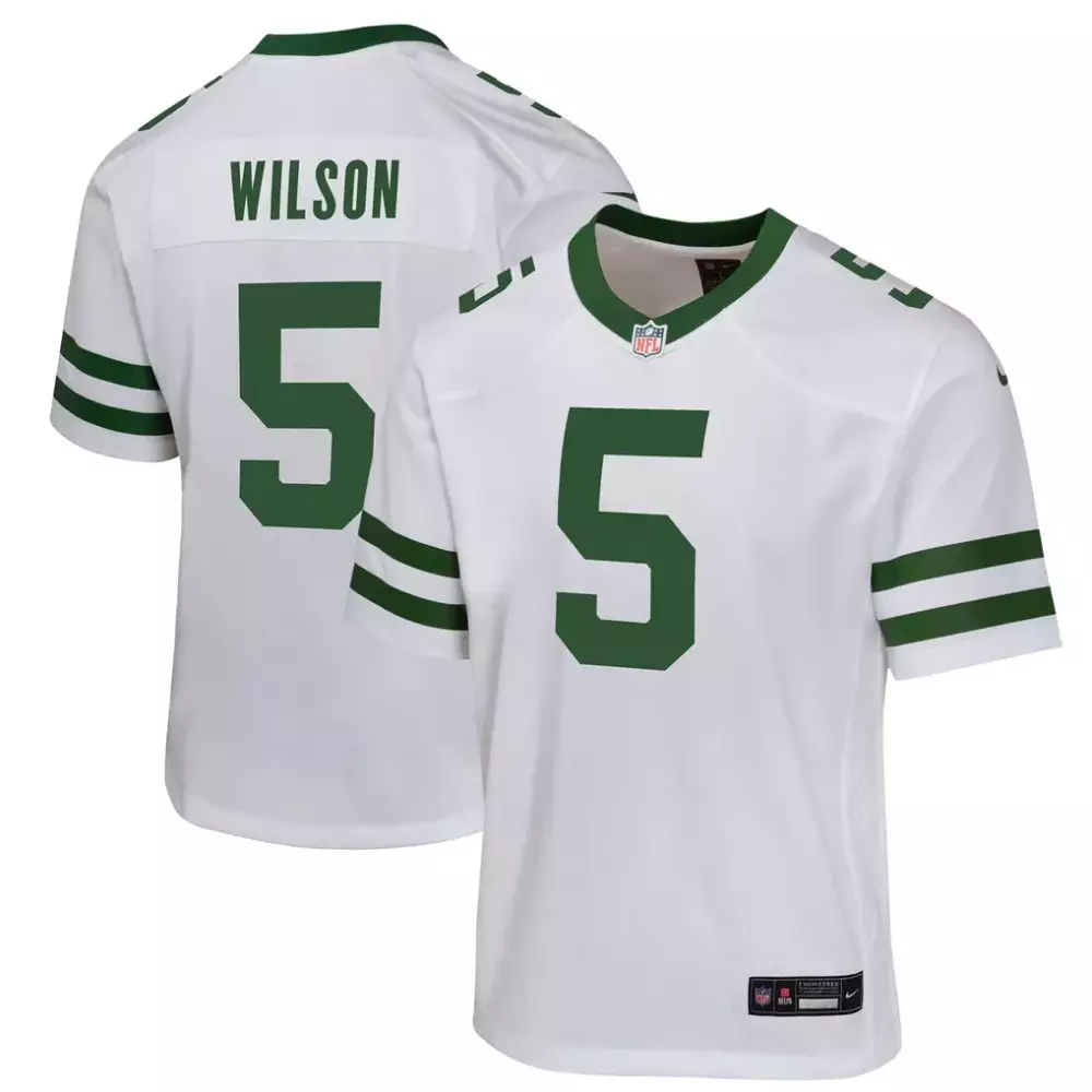 garrett wilson new york jets nike youth game jersey white