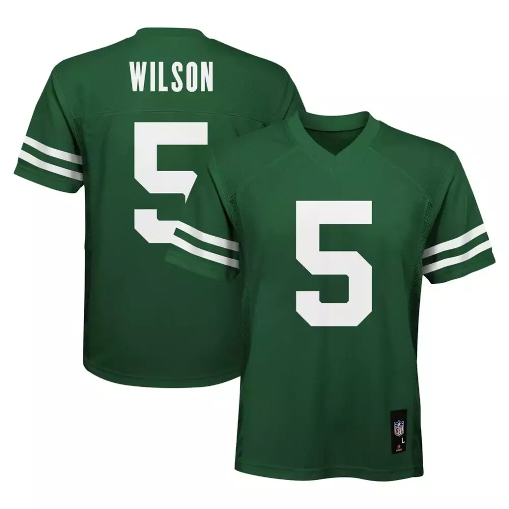 garrett wilson new york jets nike youth game jersey white