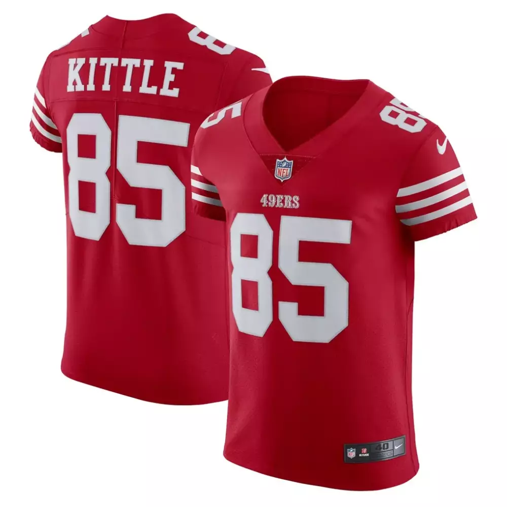 George Kittle San Francisco 49ers Nike Vapor Elite Jersey | Scarlet | For Men, Women & Youth | NFL Fan Gear
