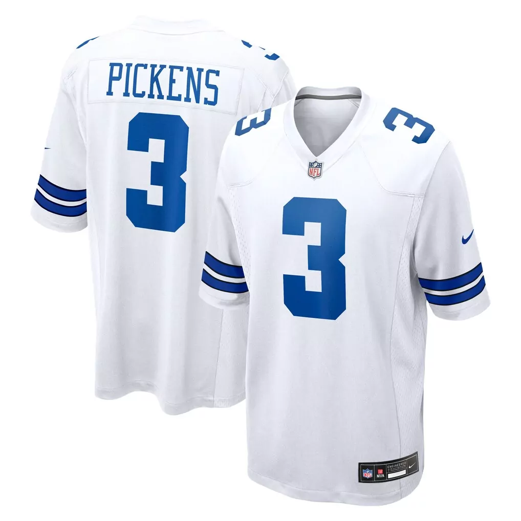 george pickens dallas cowboys nike game jersey white