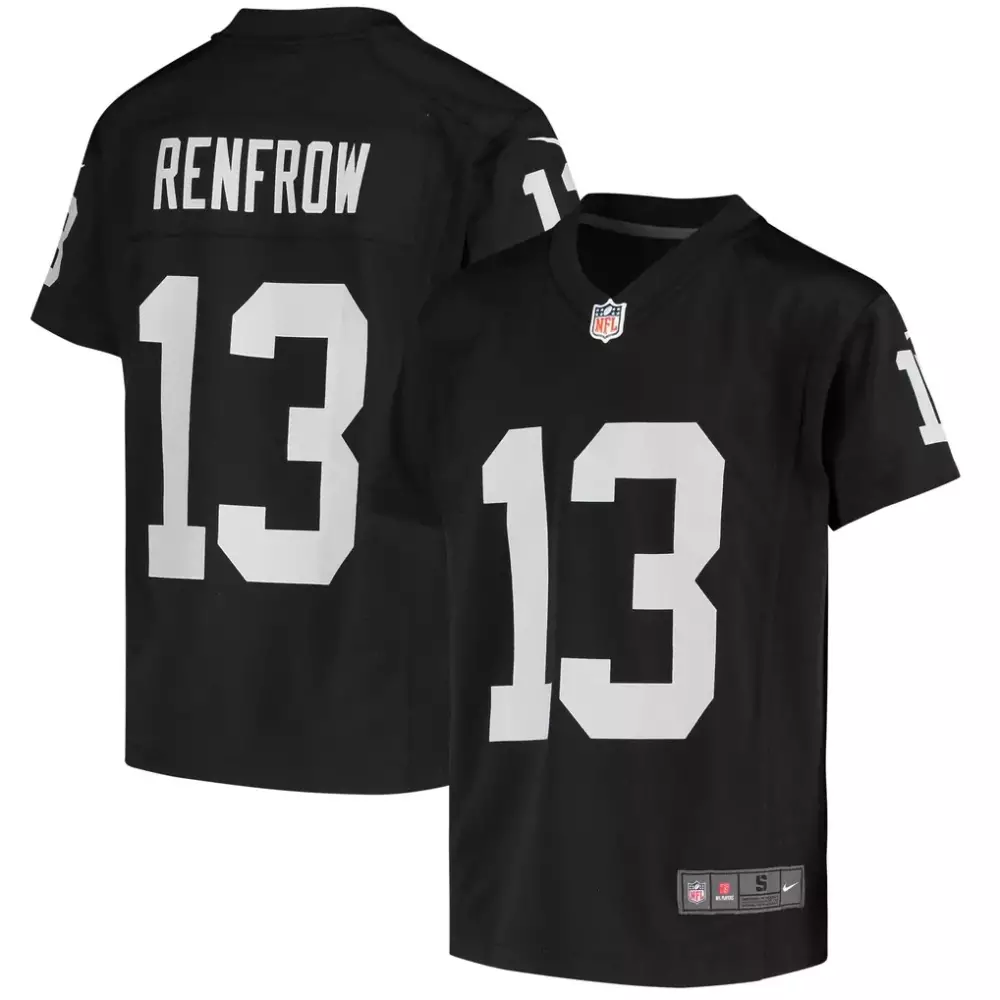 Hunter Renfrow Las Vegas Raiders Men's Silver Limited Jersey | Stitched Vapor Gold Gear | For Men, Women & Youth