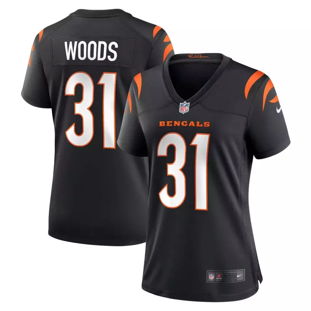 Ickey Woods Cincinnati Bengals Black Retired Player Game Jersey | Nostalgic Fan Gear | For Men, Women & Youth