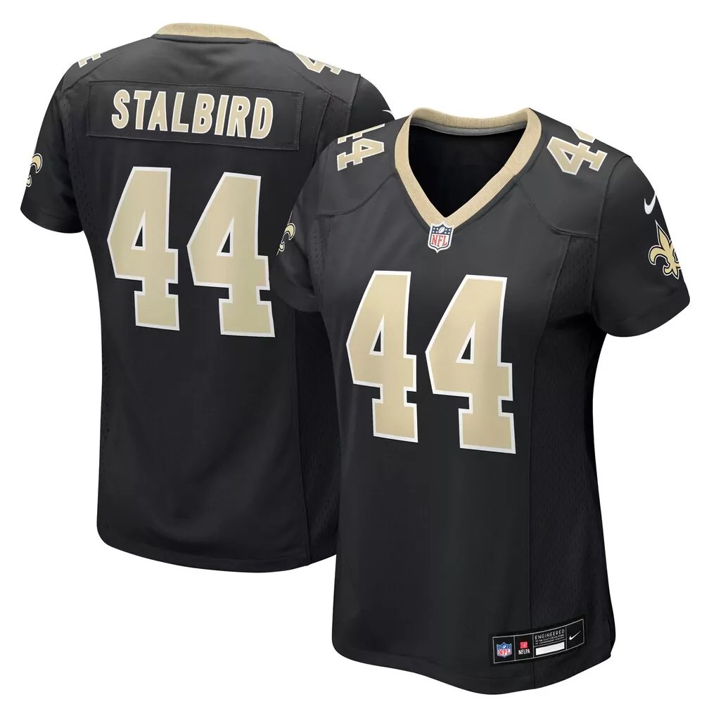 isaiah stalbird new orleans saints nike women s team game jersey black