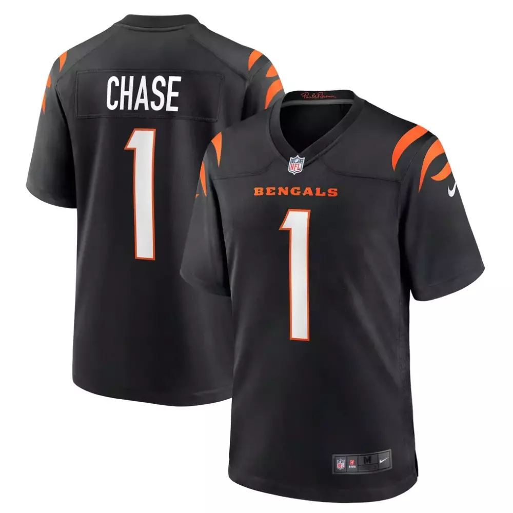 ja marr chase cincinnati bengals nike alternate game jersey orange