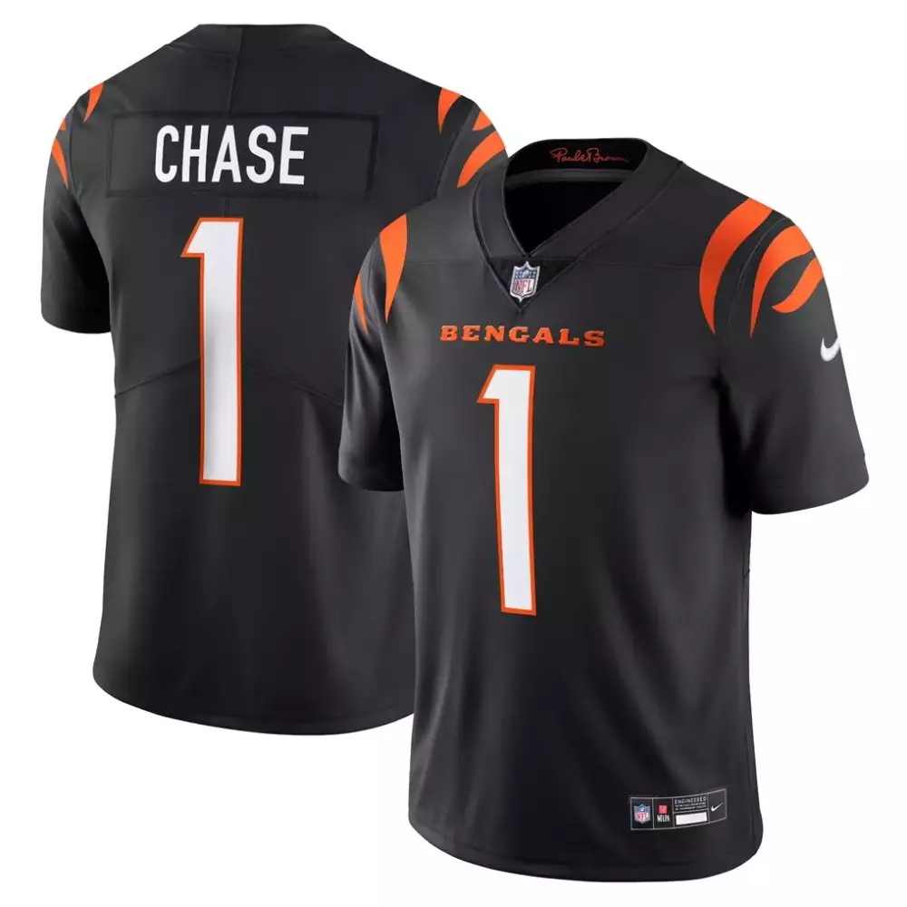 Chase Bengals Nike Vapor Untouchable Limited Jersey | Black | Gift Idea for Men, Women & Youth