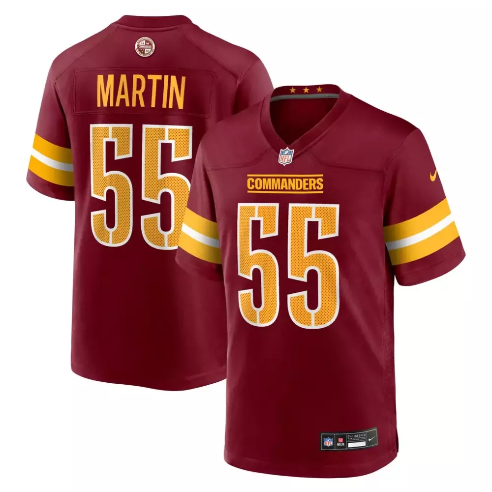 Jacob Martin Washington Commanders Nike Team Game Jersey | Burgundy | For Men, Women & Youth