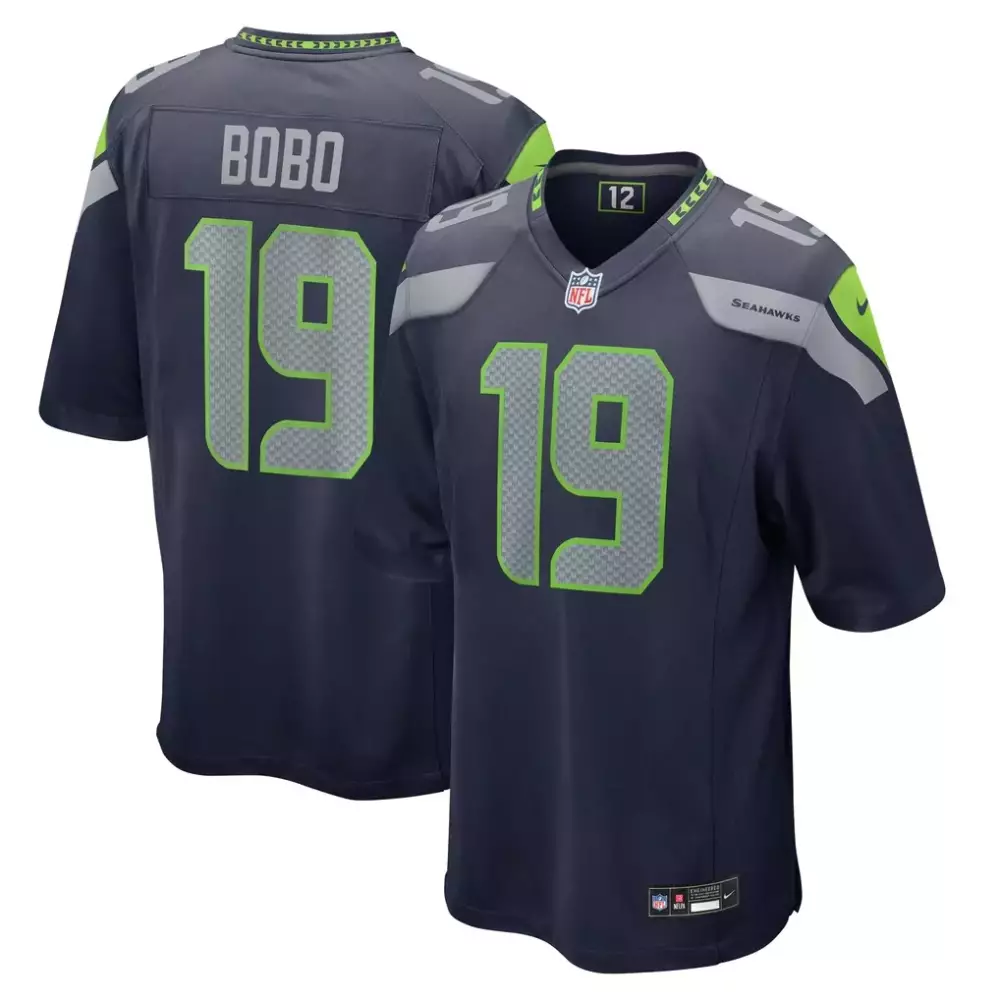 Jake Bobo Seattle Seahawks College Navy Game Jersey | Trendy Fan Gear for Men, Women & Youth