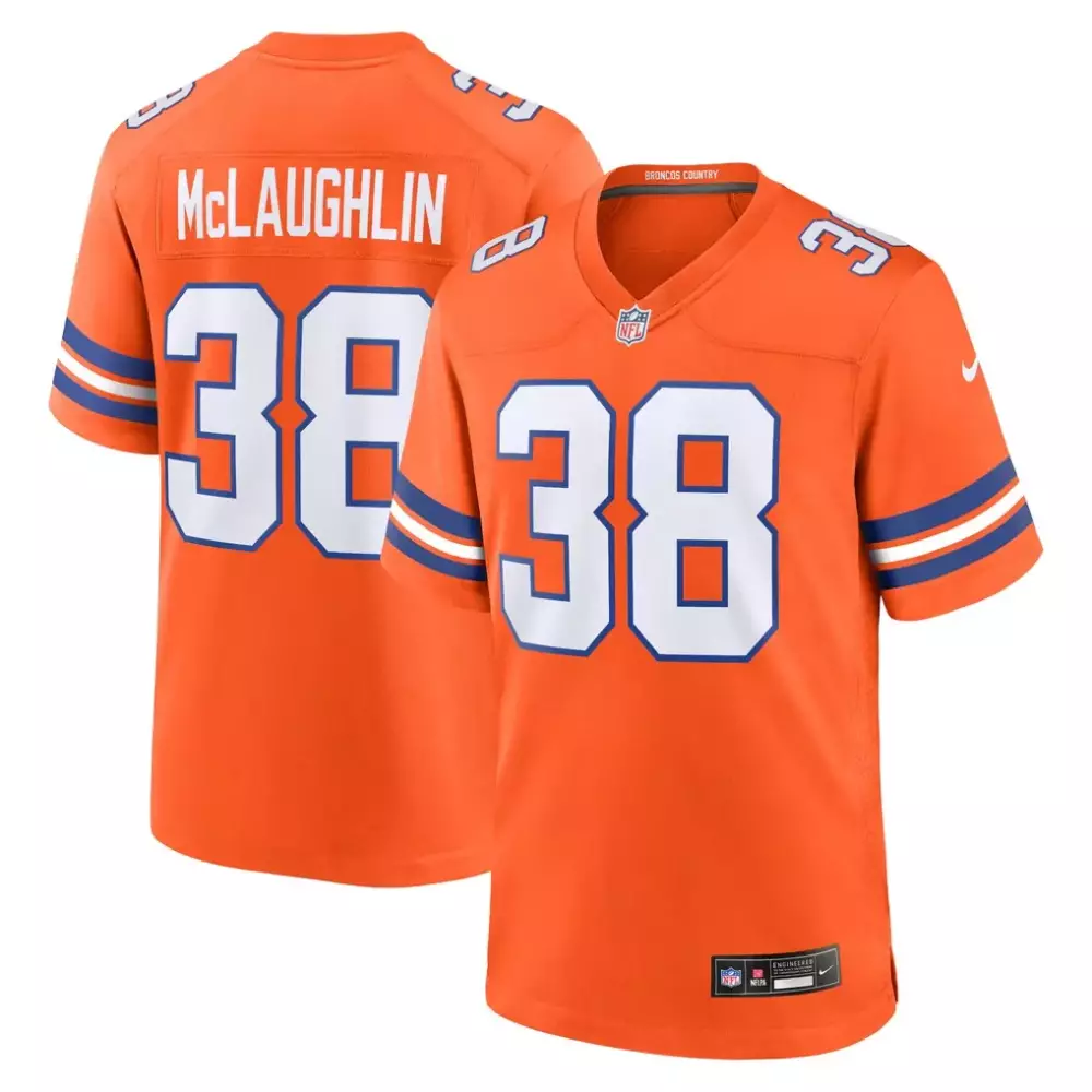 Jaleel McLaughlin Denver Broncos Nike 1977 Throwback Jersey | Orange | Limited Edition Fan Gear for Men, Women & Youth