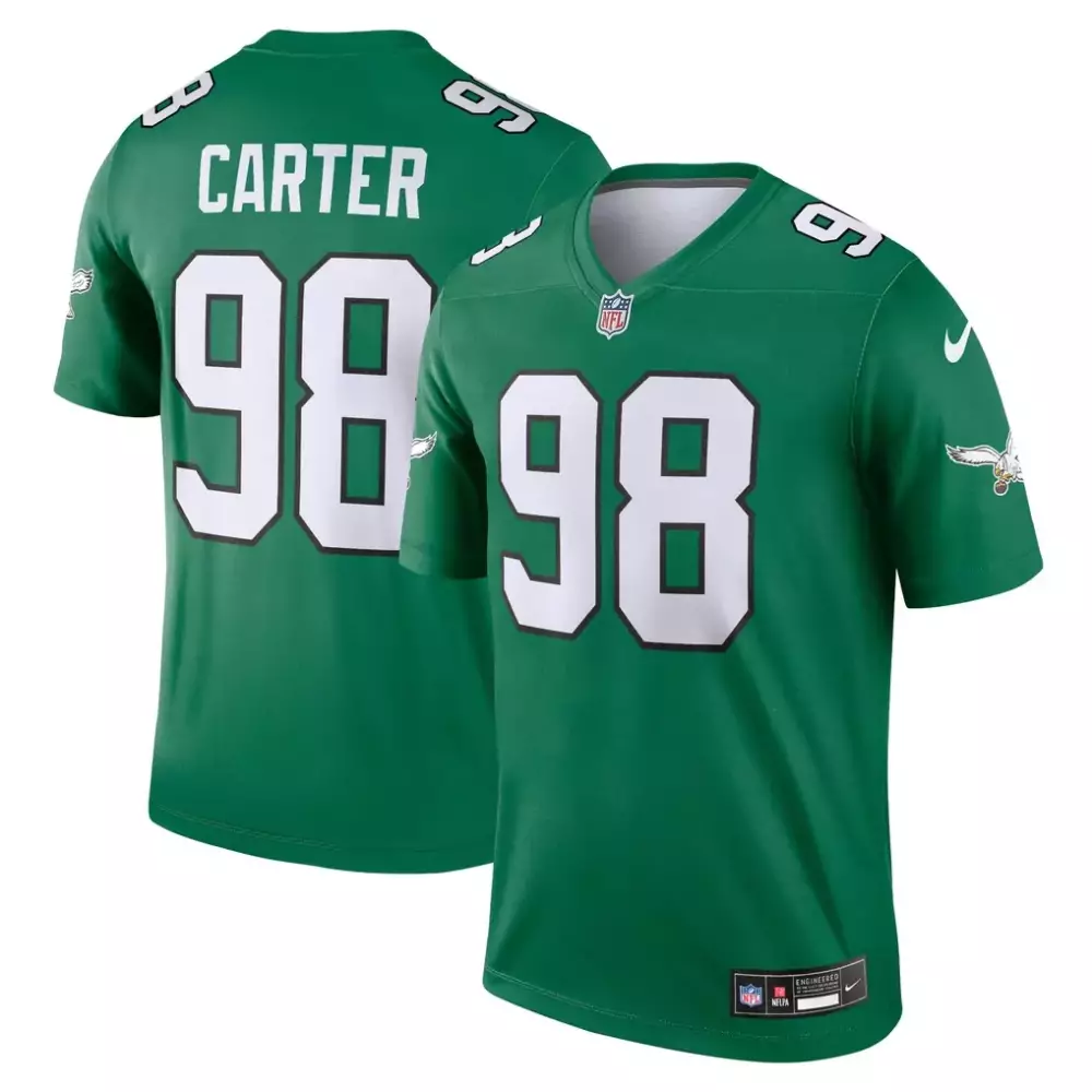 Jalen Carter Philadelphia Eagles Nike Legend Player Performance Top | Kelly Green | Game Day Outfit | For Men, Women & Youth