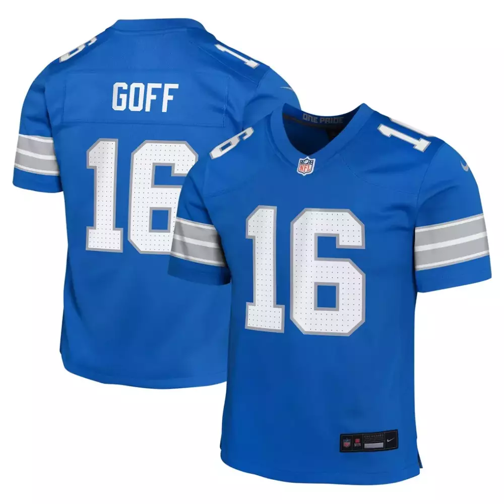 Jared Goff Detroit Lions Youth Game Jersey | Black Nike Style | Fan Gear for Men, Women & Youth