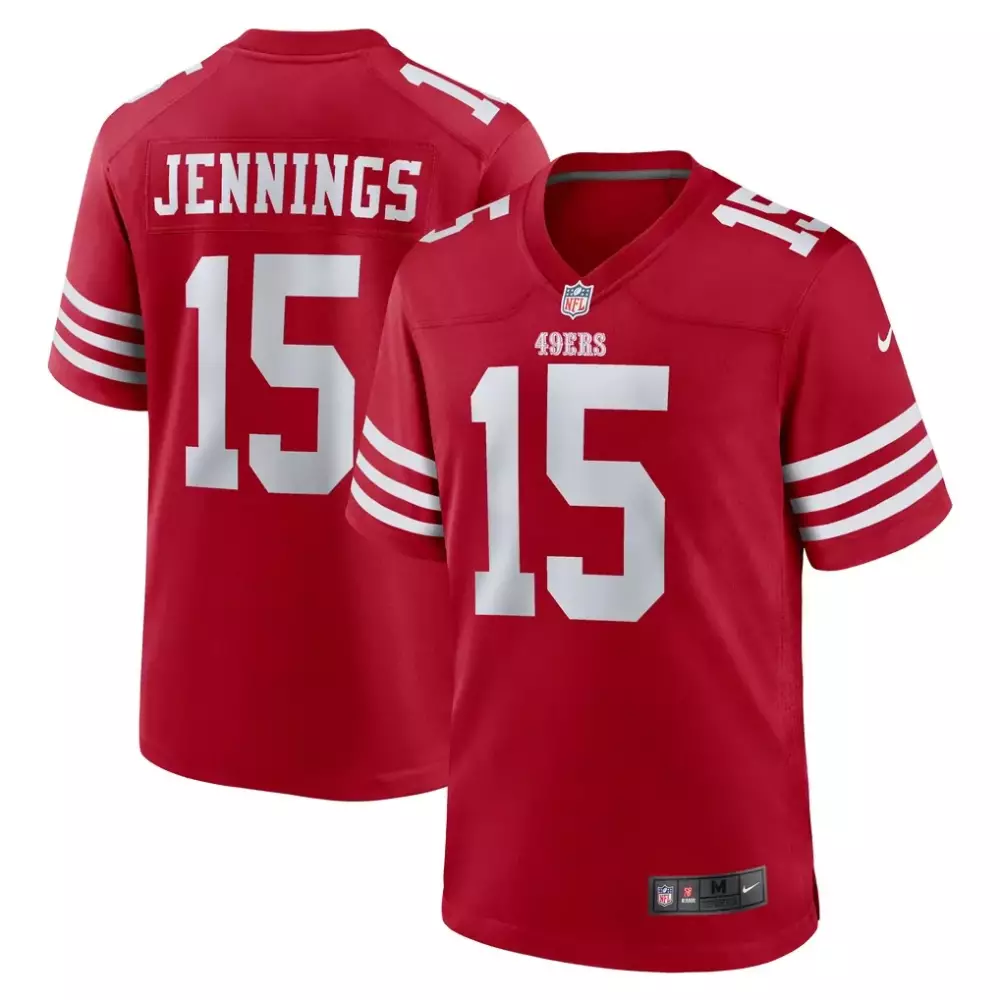 Jason Pinnock San Francisco 49ers Scarlet Team Game Jersey | Trendy Fan Gear for Men, Women & Youth | Perfect for Game Day