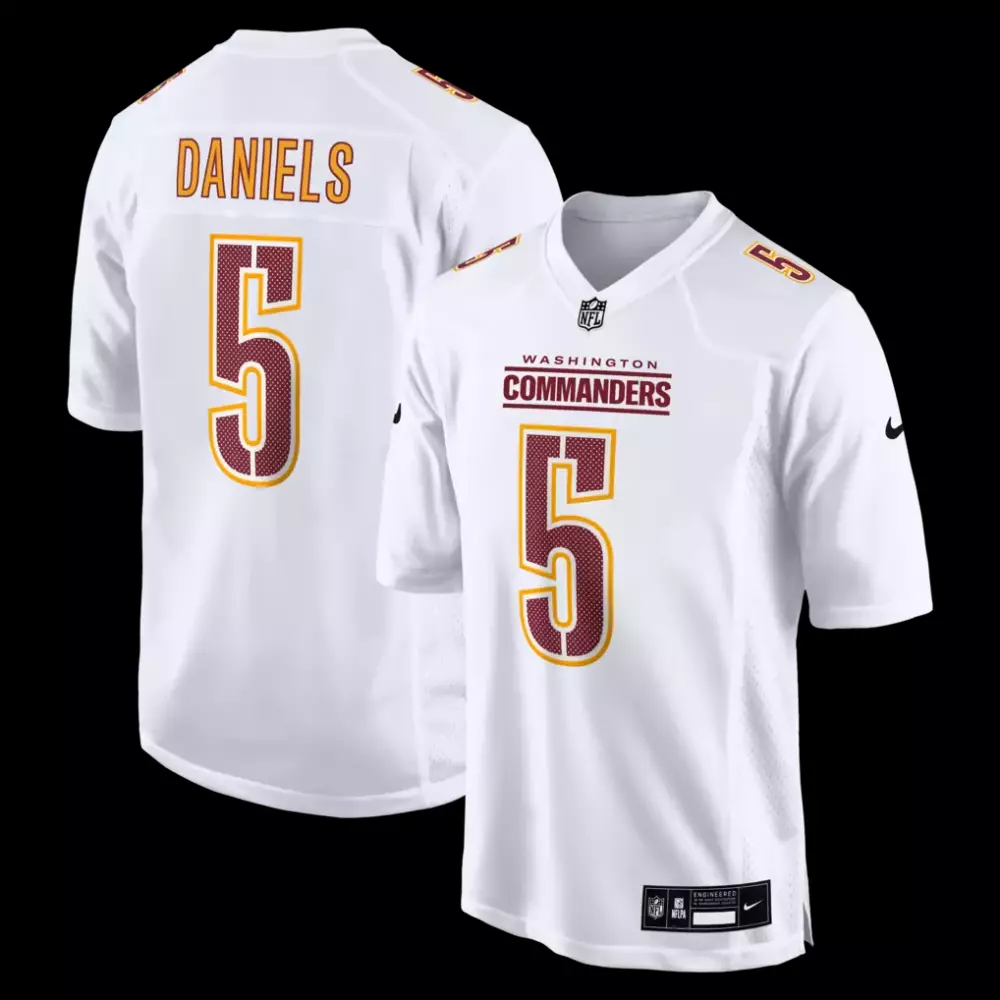 jayden daniels washington commanders nike alternate game player jersey black