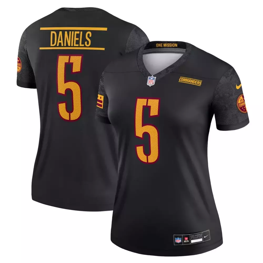 jayden daniels washington commanders nike women s legend player performance top black