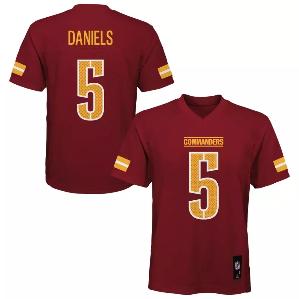 Jayden Daniels Washington Commanders Preschool Replica Jersey | Burgundy OuterStuff Fan Gear | For Men, Women & Youth