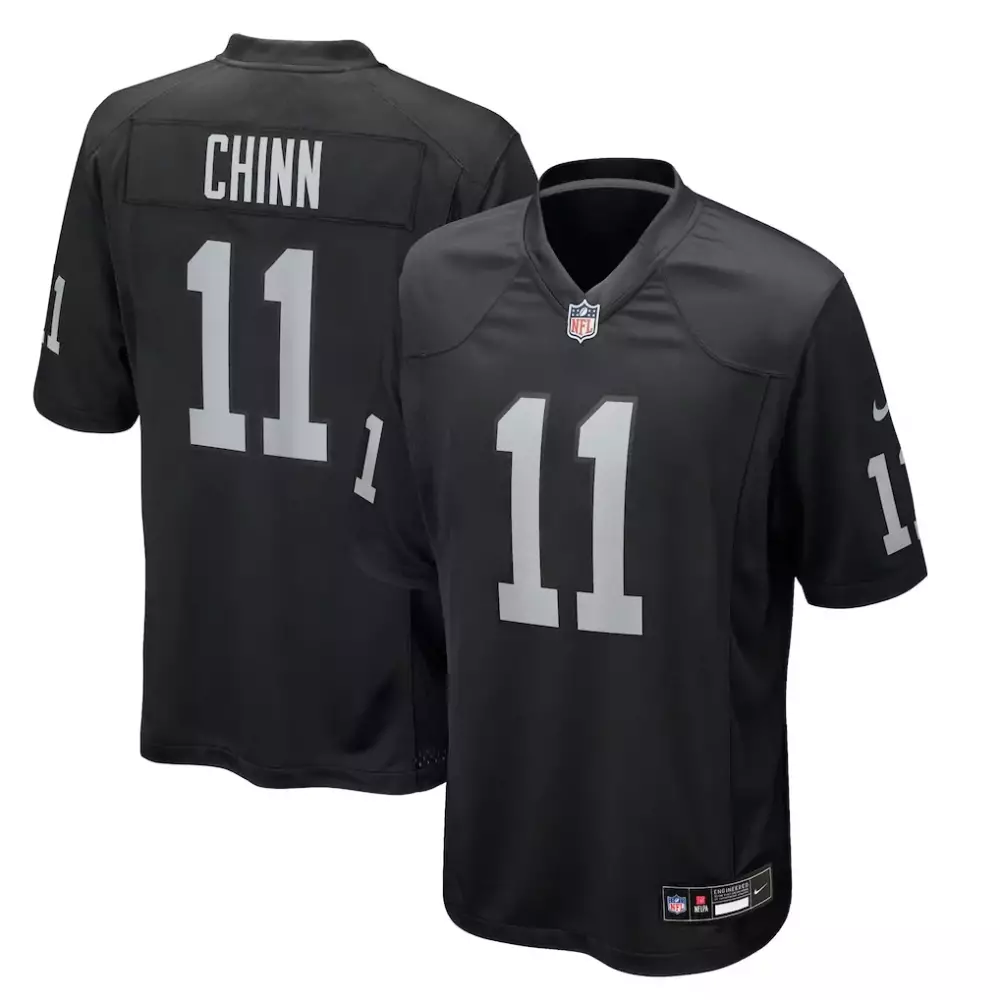 Jeremy Chinn Las Vegas Raiders Nike Team Game Jersey | Black | Limited Edition Fan Gear for Men, Women & Youth
