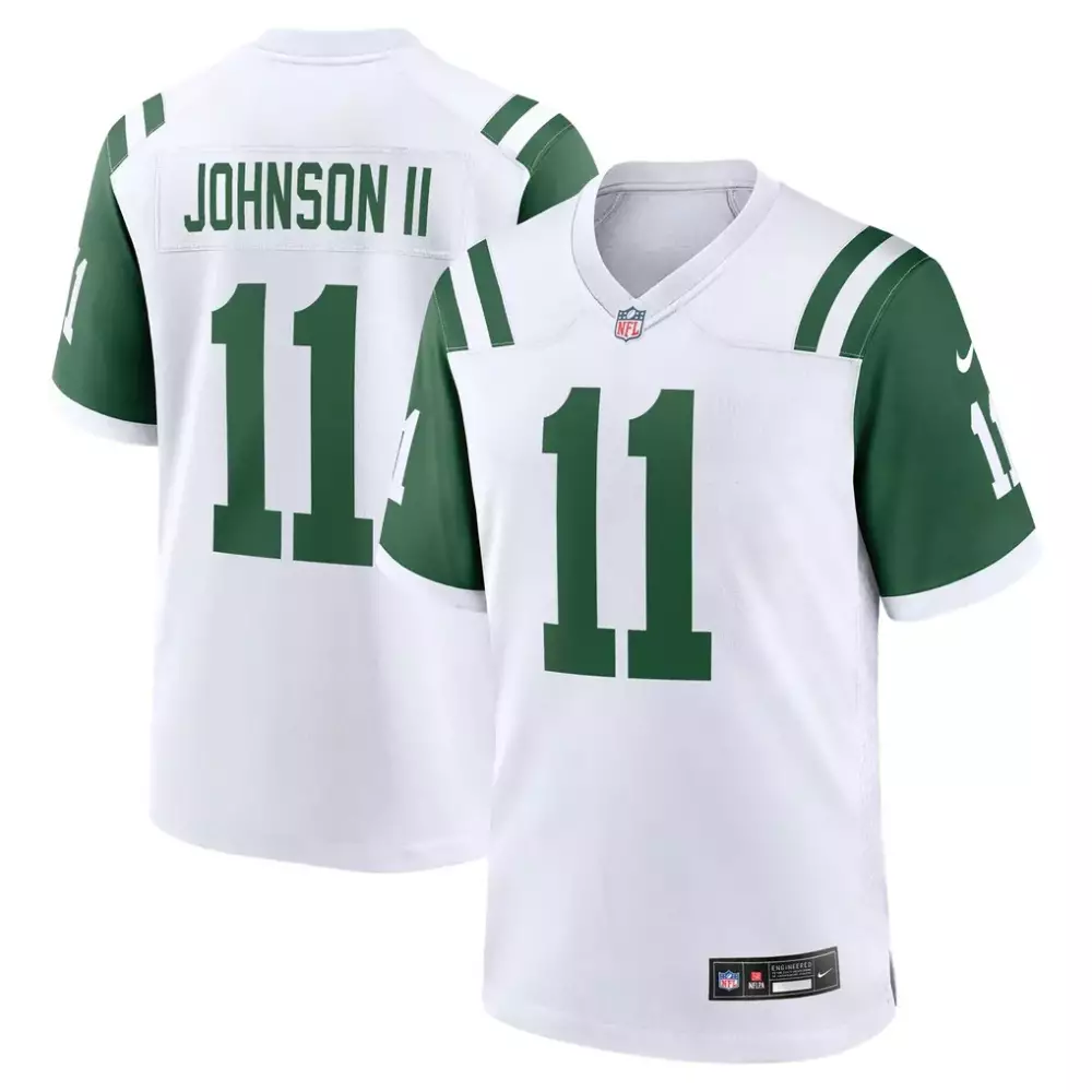 jermaine johnson ii new york jets nike alternate game jersey black