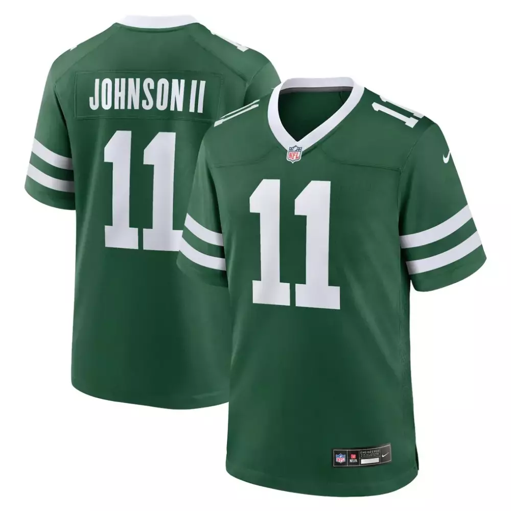 jermaine johnson ii new york jets nike alternate game jersey black