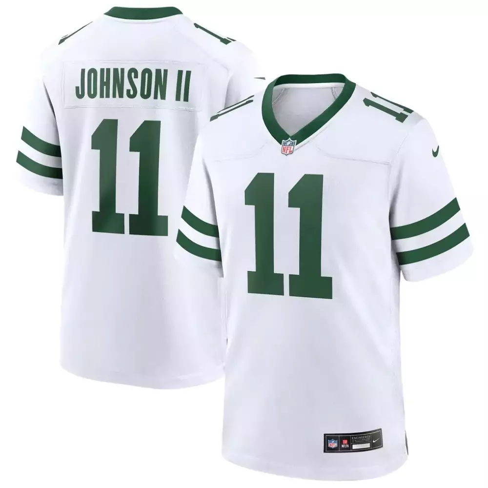 jermaine johnson ii new york jets nike alternate game jersey black