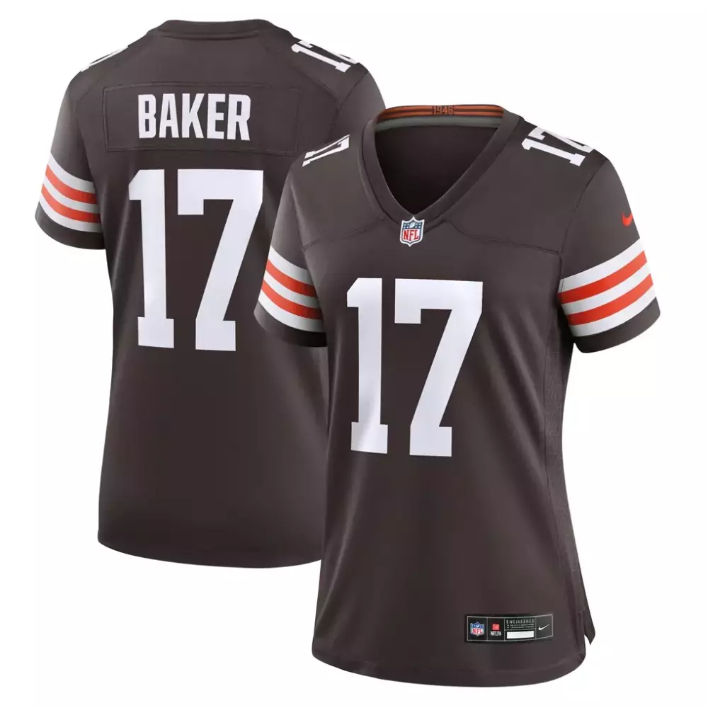 Jerome Baker Cleveland Browns Nike Women's Team Game Jersey | Stylish Brown Fan Gear | Perfect for Game Day | For Men, Women & Youth