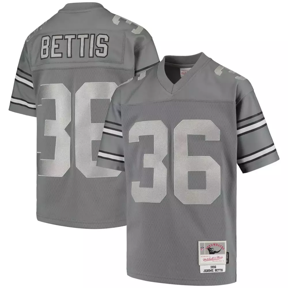 jerome bettis pittsburgh steelers mitchell ness big tall 1996 retired player replica jersey black