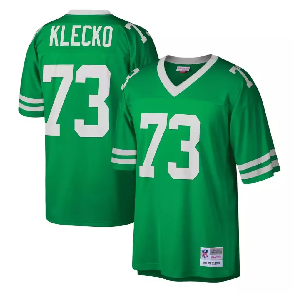 joe klecko new york jets mitchell ness legacy replica jersey kelly green