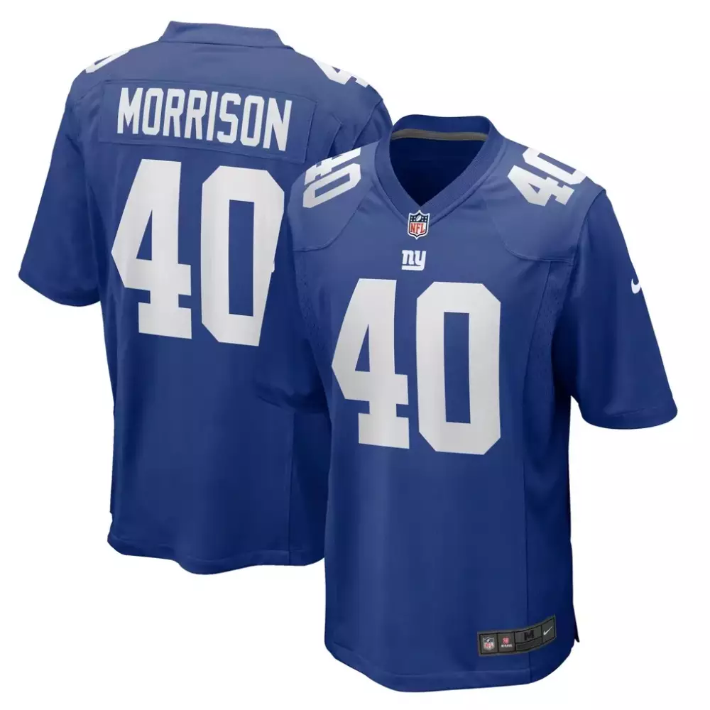 Jermaine Eluemunor New York Giants Royal Game Jersey | Team Fan Gear | For Men, Women & Youth