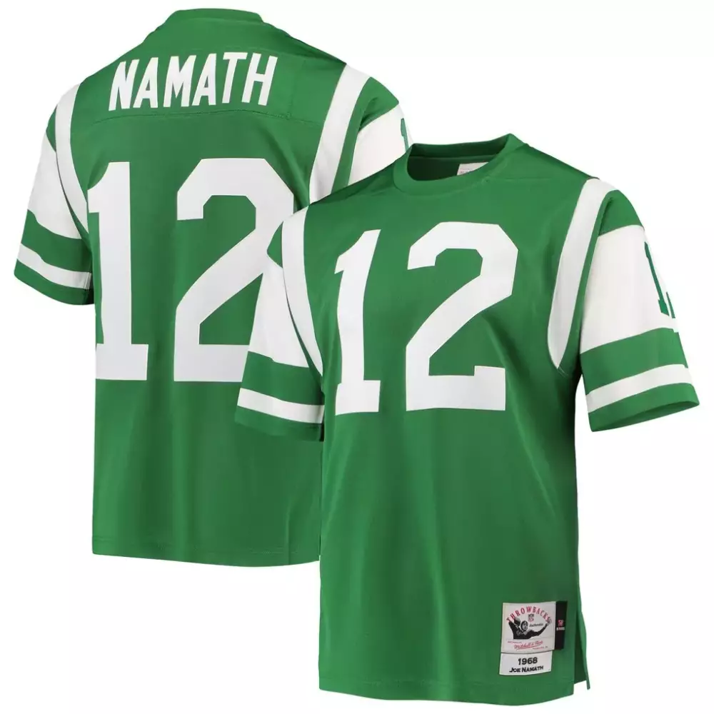joe klecko new york jets mitchell ness legacy replica jersey kelly green
