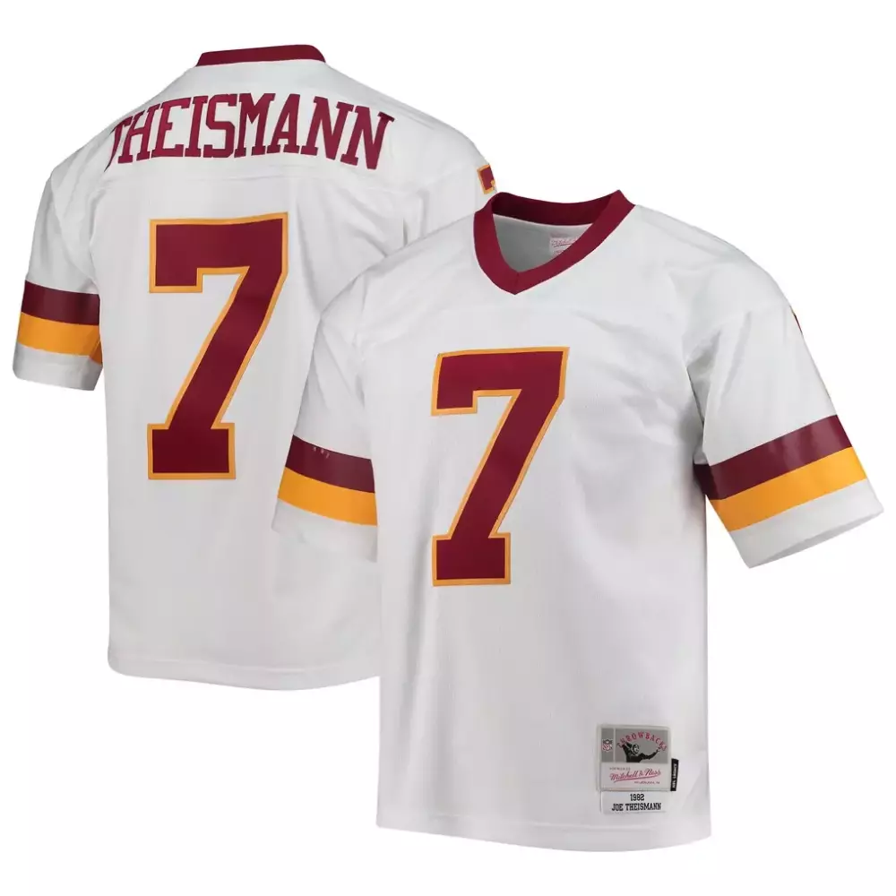 joe theismann washington football team mitchell ness legacy replica jersey white