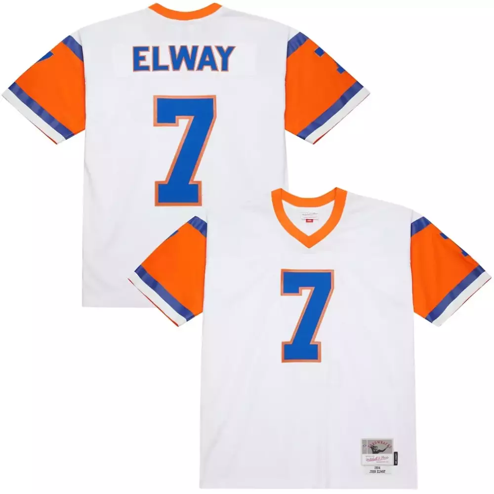 john elway denver broncos 1994 mitchell ness authentic throwback retired player jersey white