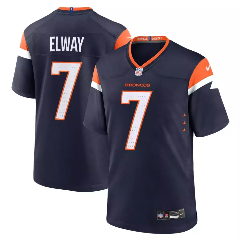 John Elway Denver Broncos Navy Women's Throwback Vapor Limited Jersey | V2 | Game Day Outfit for Women