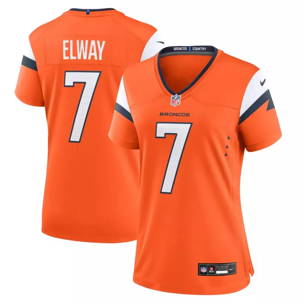 John Elway Denver Broncos Nike Women's Game Jersey | Orange | Retired Player Fan Gear for Women