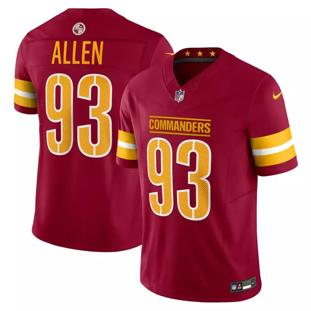 Jonathan Allen Washington Commanders Nike Vapor F.U.S.E Limited Jersey | Burgundy | Fan Gear for Game Day | For Men, Women & Youth