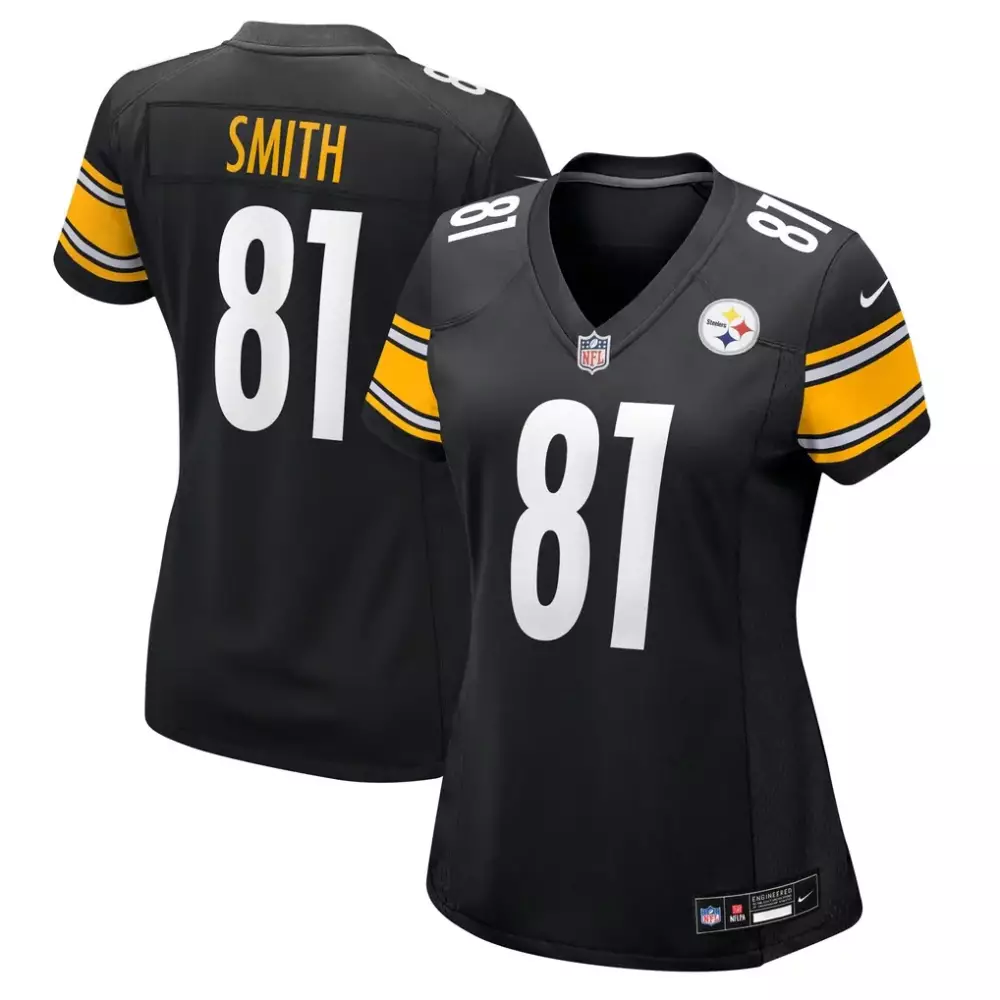 Jonnu Smith Pittsburgh Steelers Nike Team Game Jersey | Black | Official Fan Gear for Game Day | For Men, Women & Youth